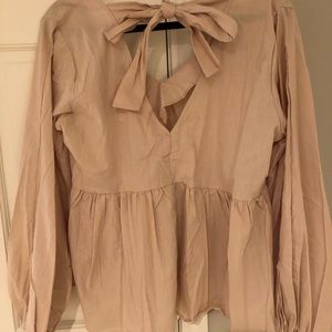 Babydoll cream color top
